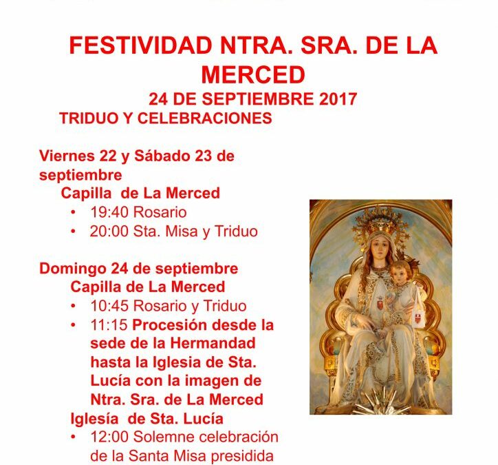 Festividad Ntra. Sra. de la Merced.