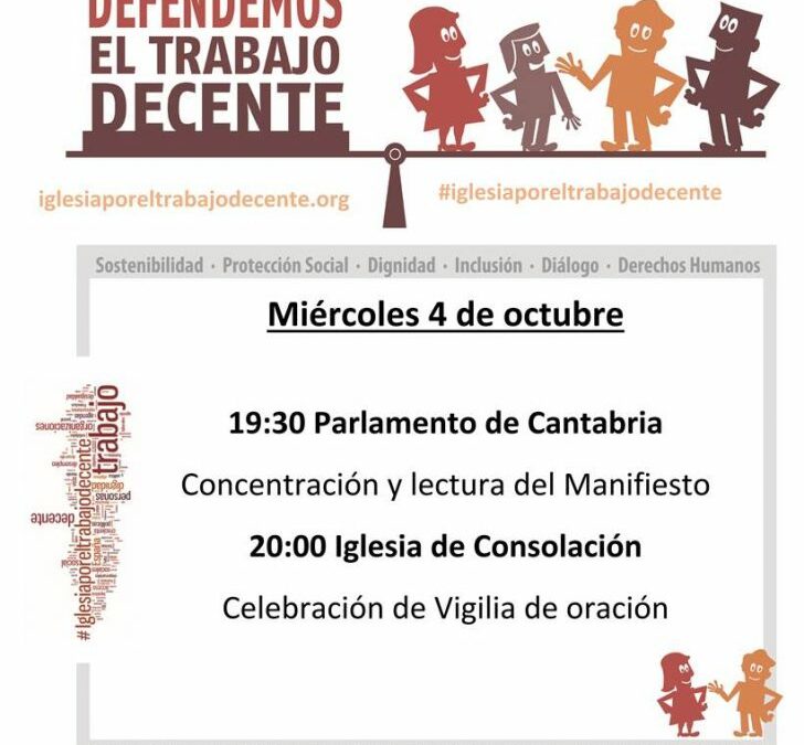 7 de octubre, Jornada Mundial por el Trabajo Decente.