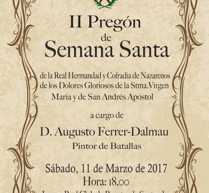 II Pregón de Semana Santa